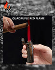 Pink Saber Quad Flame Torch